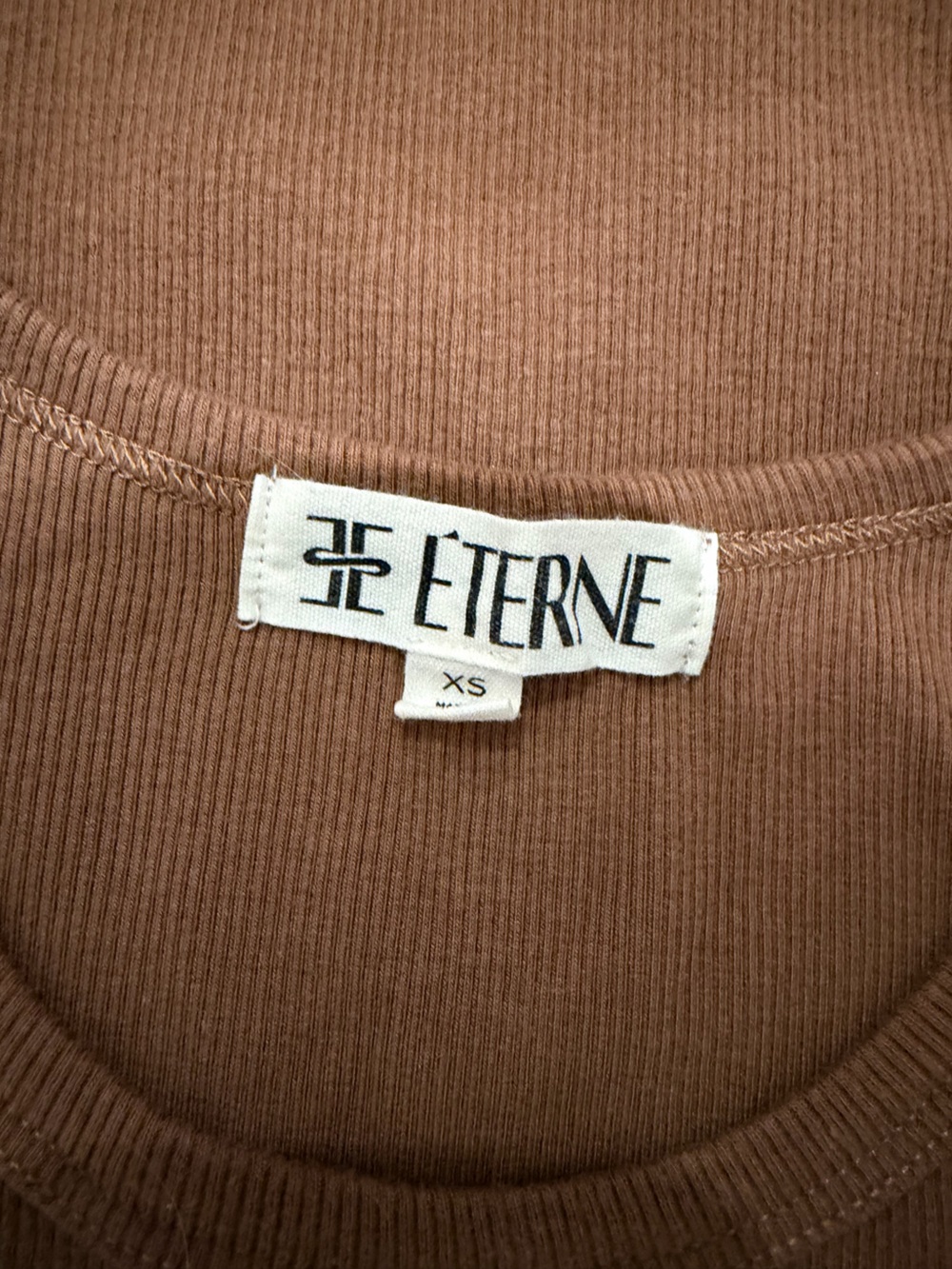 Eterne High Neck Ribbed Tank Top - Picture 4 of 5